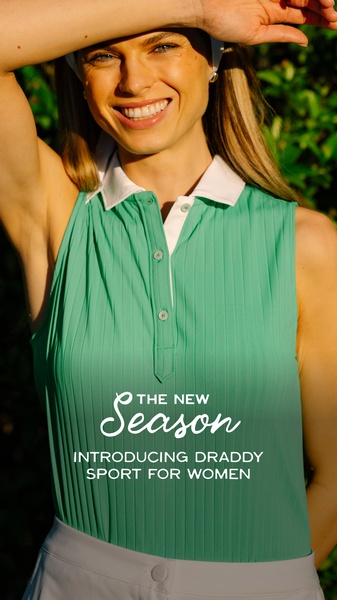 polo shirt, sleeveless top, sport polo, golf top, activewear top, new arrival, lifestyle, fresh, energetic, green, neutral, spring campaign